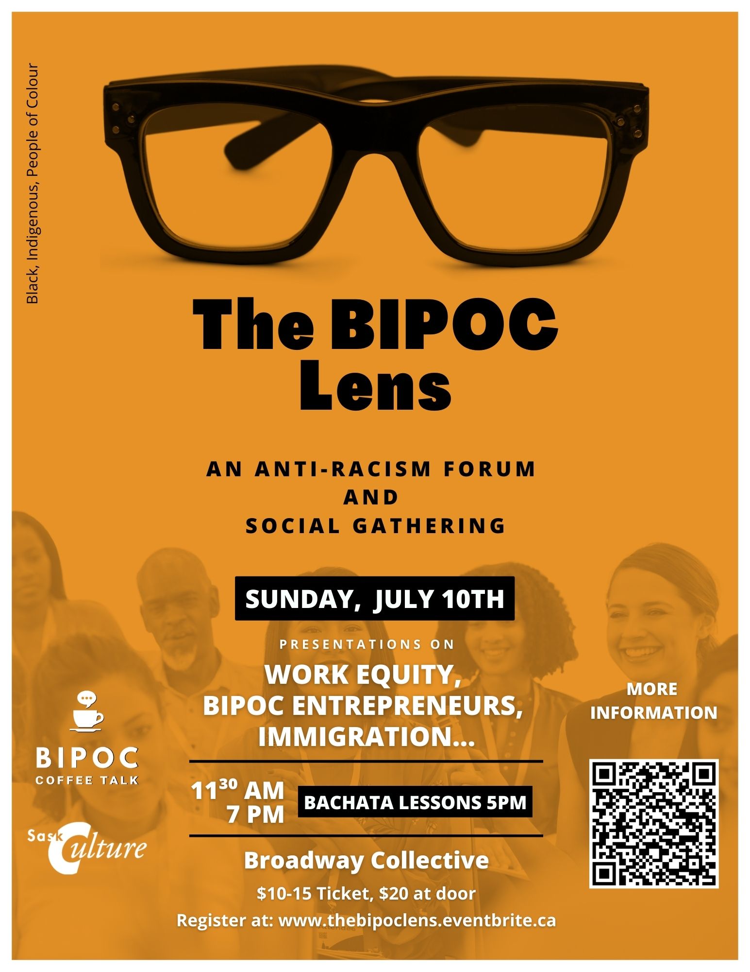 The BIPOC Lens: an anti-racism forum and social gathering Logo